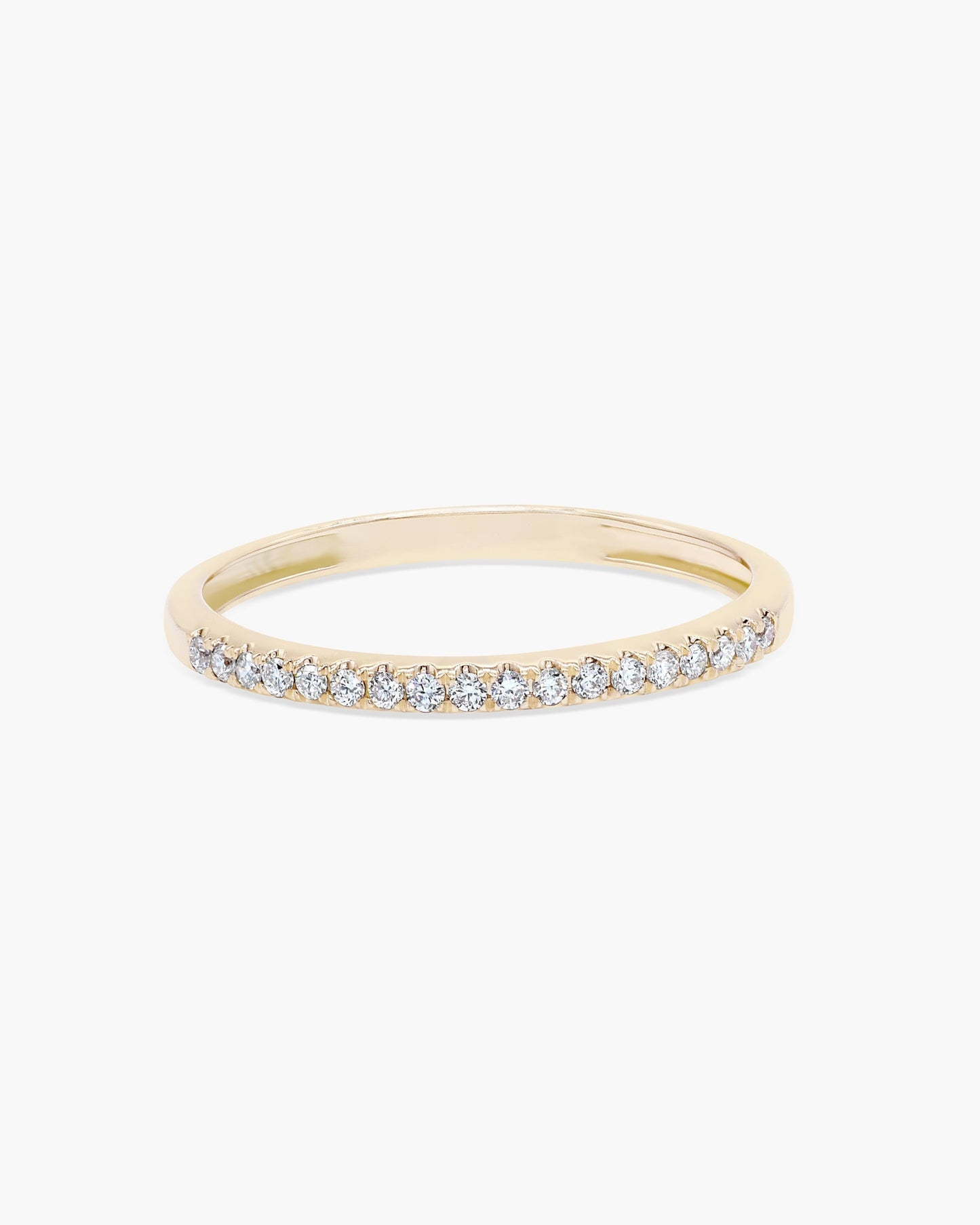 0.18 CT Round Half Eternity CVD EF/VVS Diamond Wedding Band 1