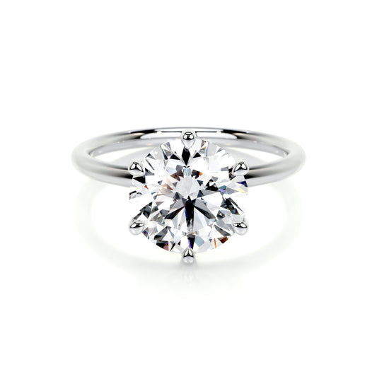 2.0 CT Round Solitaire CVD E/VS2 Diamond Engagement Ring 1