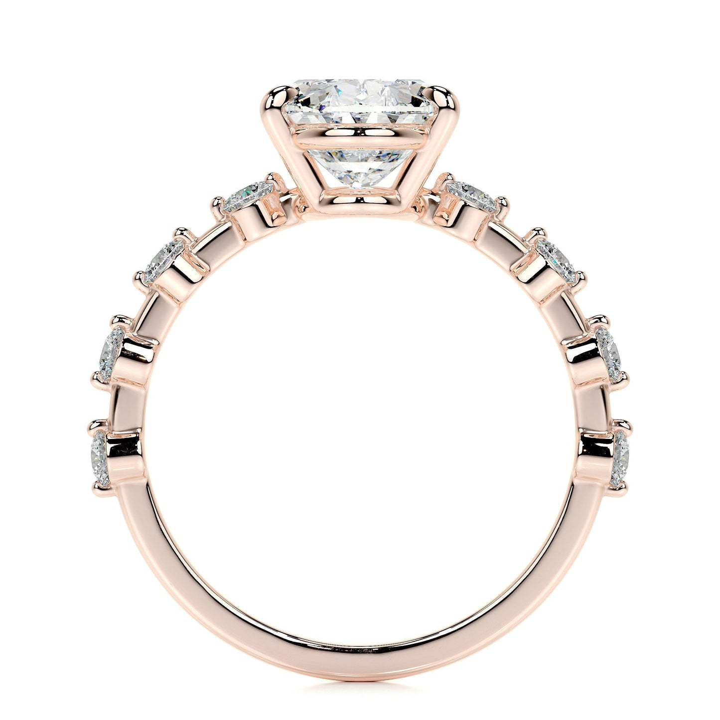 3.0 CT Oval Solitaire CVD E/VS1 Diamond Engagement Ring 17