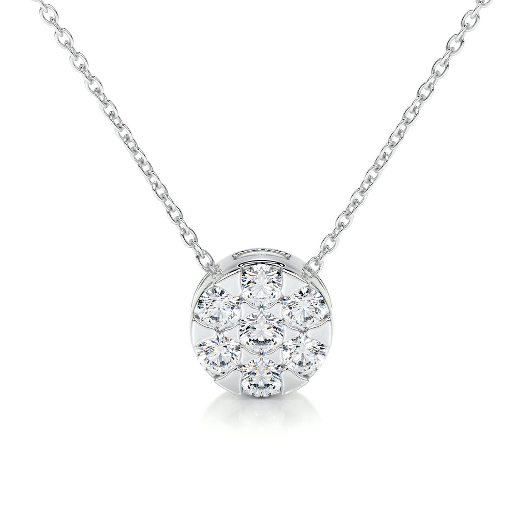 0.50 TCW Round CVD F/VS Diamond Necklace 1