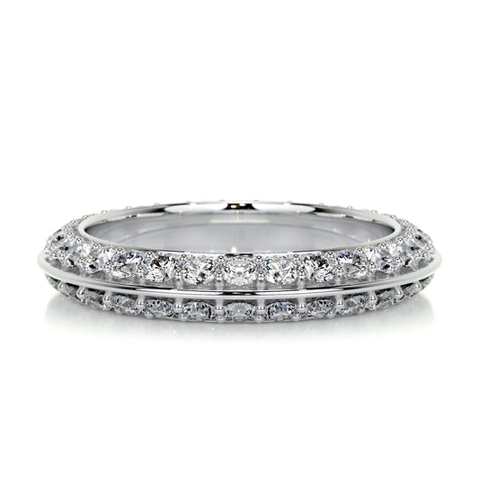 0.5 CT Round Full Eternity CVD EF/VVS Diamond Wedding Band 1