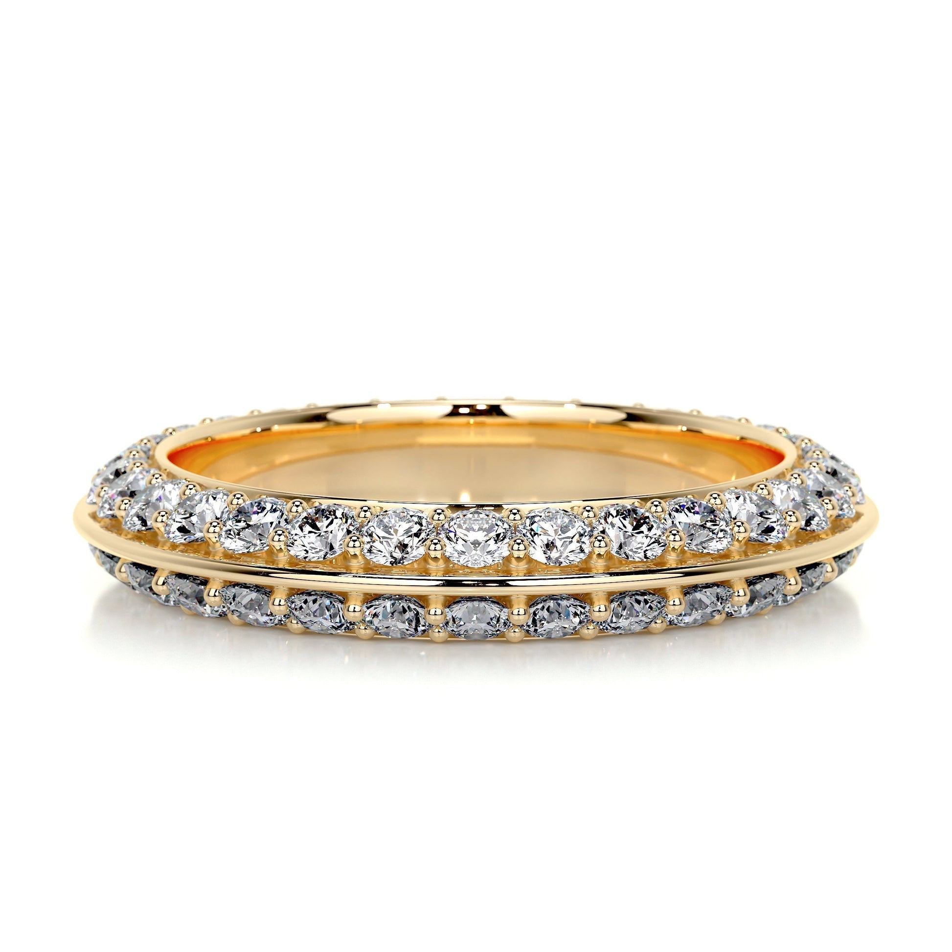 0.5 CT Round Full Eternity CVD EF/VVS Diamond Wedding Band 4