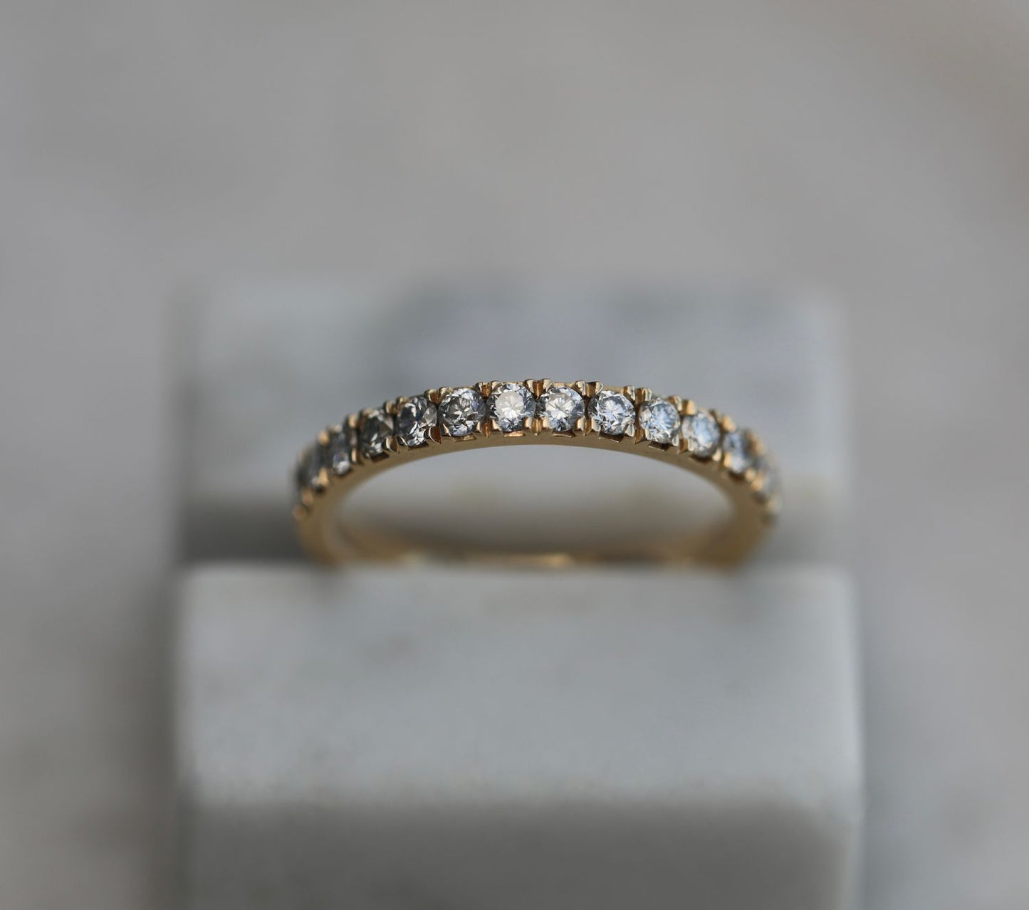 0.55 CT Round Half Eternity CVD EF/VS Diamond Wedding Band 1