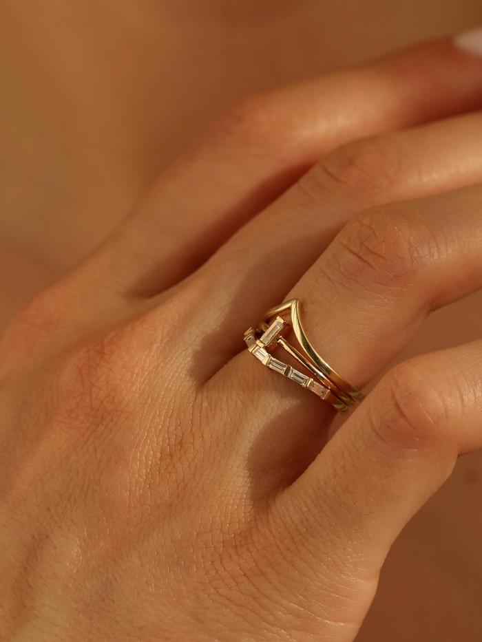 Marquise Cut Cluster Styled Lab Grown Wedding Band