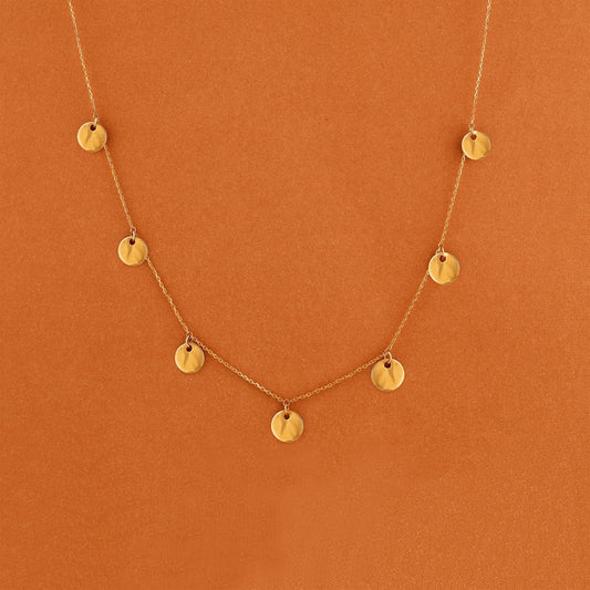 1.0 CT Round Bezel Solitaire Lab Grown Diamond Necklace