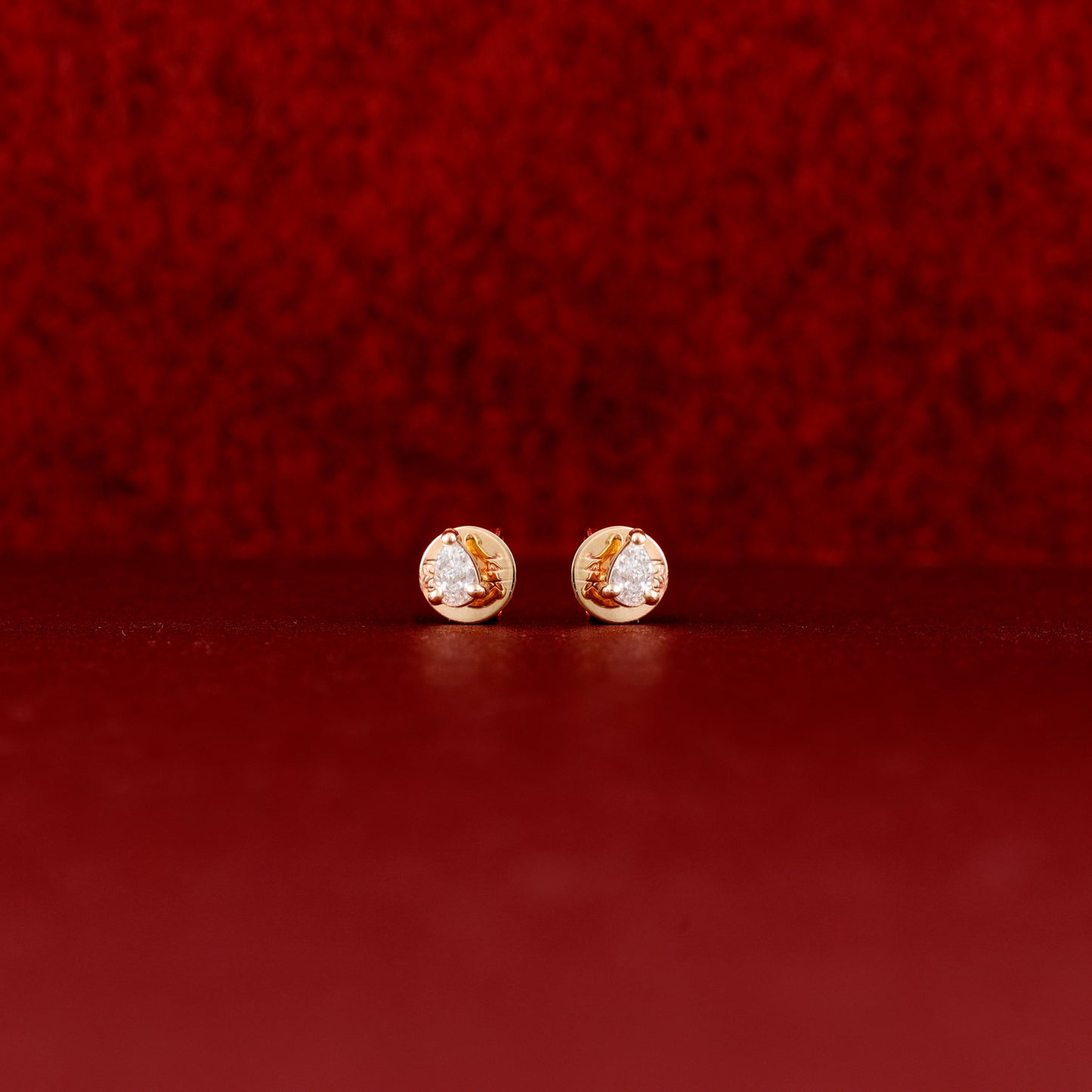 1.0 CT Round Bezel Solitaire Lab Grown Diamond Earrings