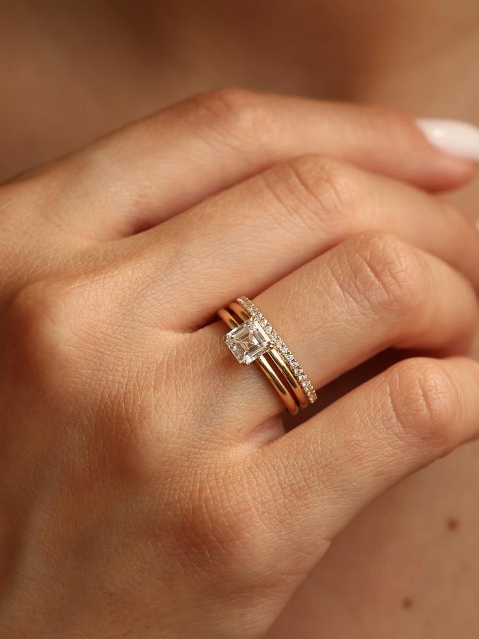 Marquise Cut Cluster Styled Lab Grown Diamond Engagement Ring