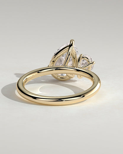 Round Halo, Pave & Split Shank Engagement Ring – 1.93 CT Lab Grown Diamond