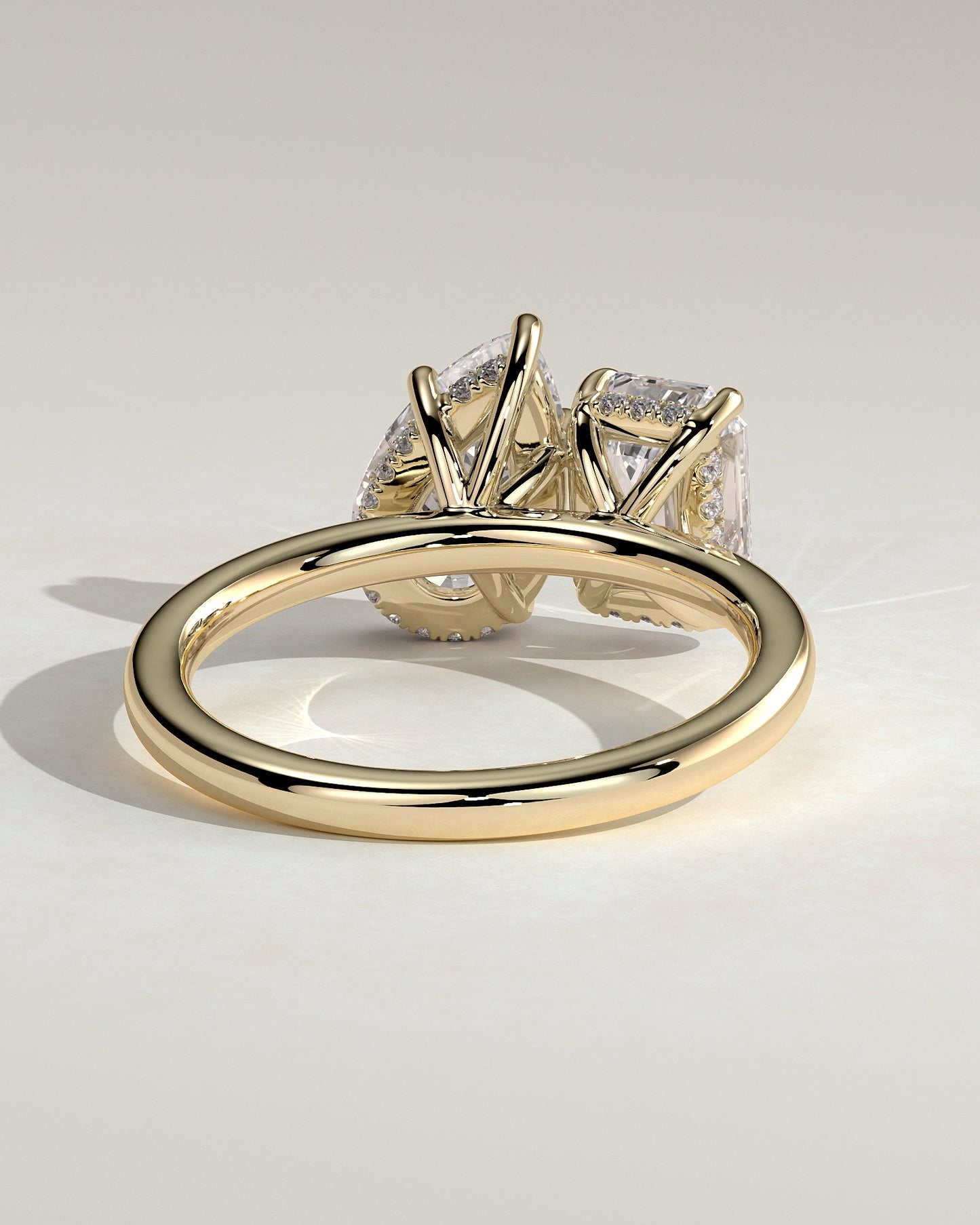 Round Halo, Pave & Split Shank Engagement Ring – 1.93 CT Lab Grown Diamond