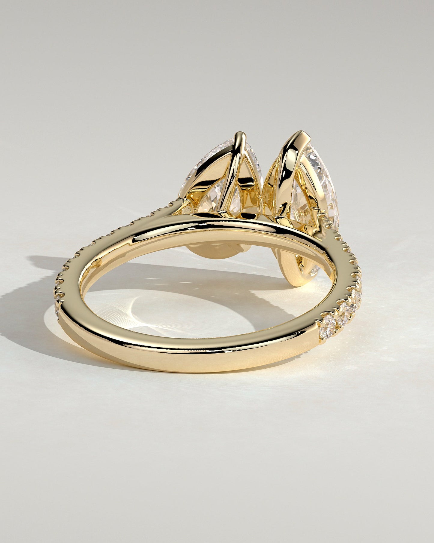 Round Halo, Pave & Split Shank Engagement Ring – 1.93 CT Lab Grown Diamond