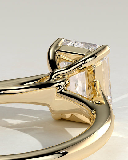Round Halo, Pave & Split Shank Engagement Ring – 1.93 CT Lab Grown Diamond