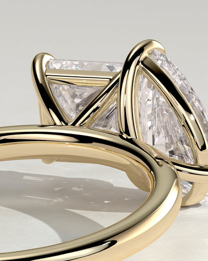 Round Halo, Pave & Split Shank Engagement Ring – 1.93 CT Lab Grown Diamond
