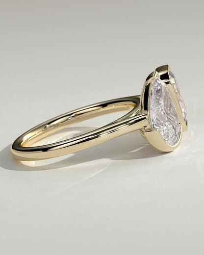 Round Halo, Pave & Split Shank Engagement Ring – 1.93 CT Lab Grown Diamond