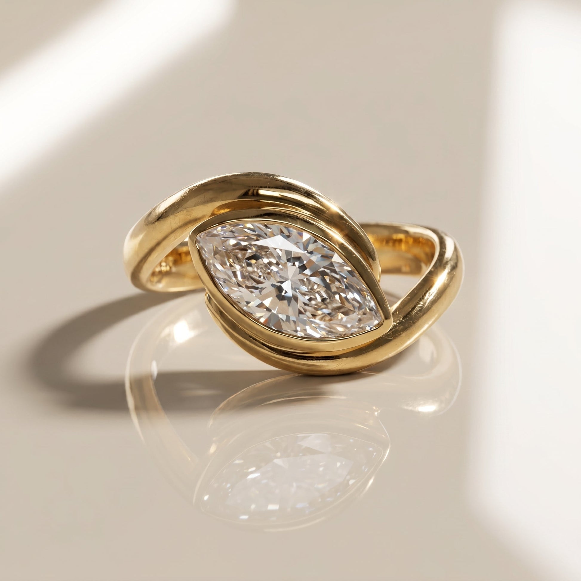 Oval Solitaire Engagement Ring – 2 CT Moissanite Diamond