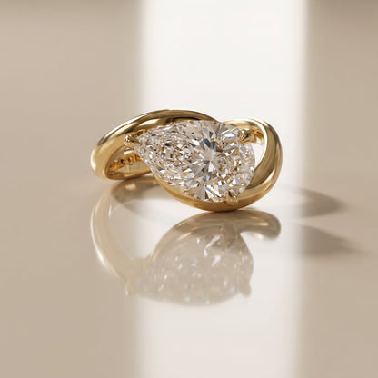 Oval Solitaire Engagement Ring – 2 CT Moissanite Diamond