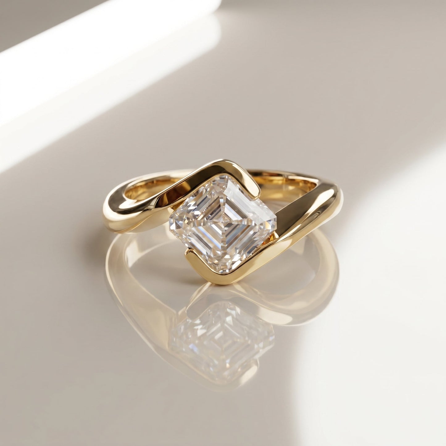 Oval Solitaire Engagement Ring – 2 CT Moissanite Diamond