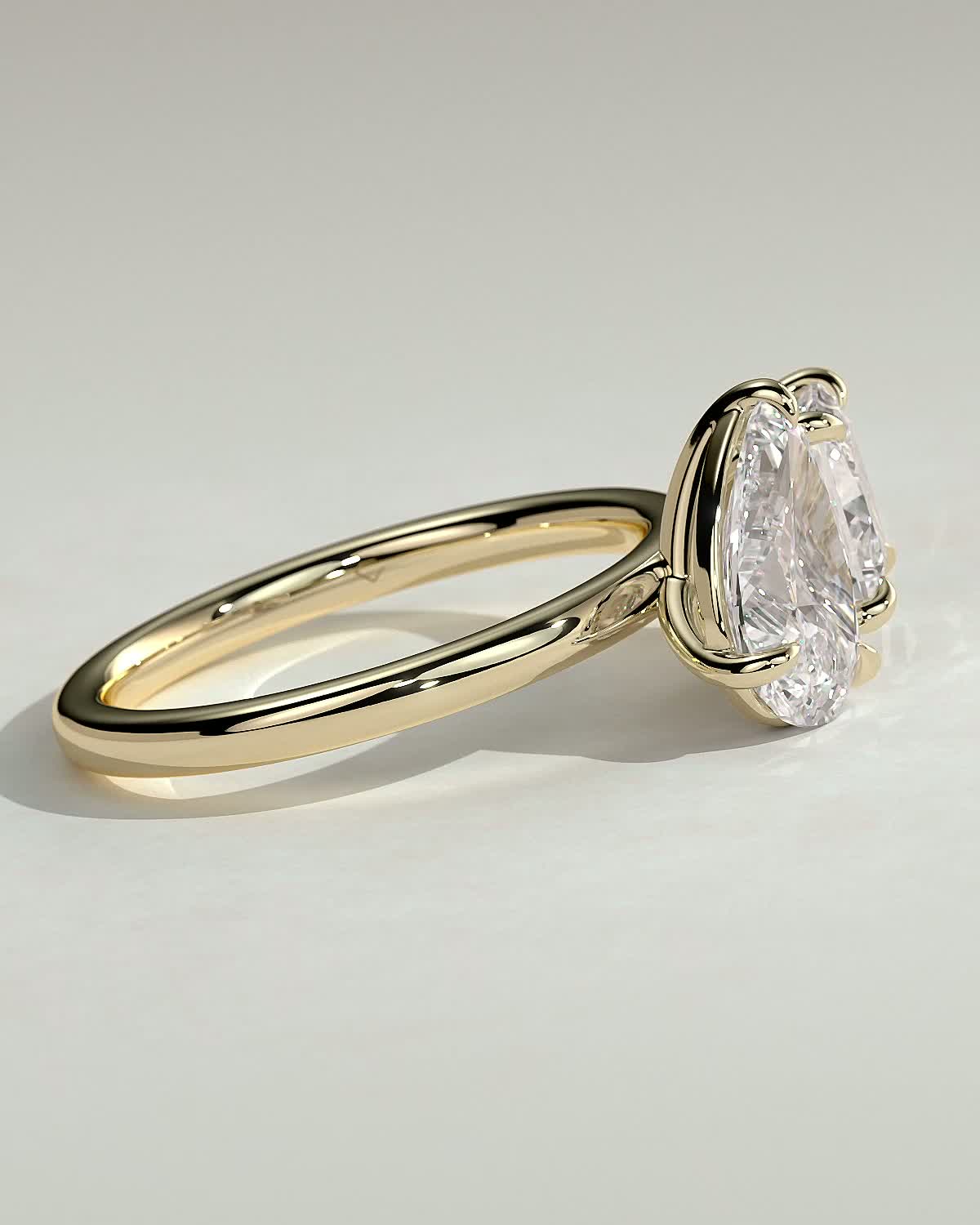 Round Halo, Pave & Split Shank Engagement Ring – 1.93 CT Lab Grown Diamond