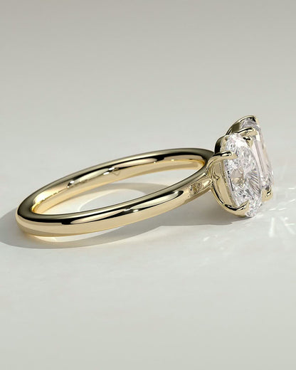Round Halo, Pave & Split Shank Engagement Ring – 1.93 CT Lab Grown Diamond