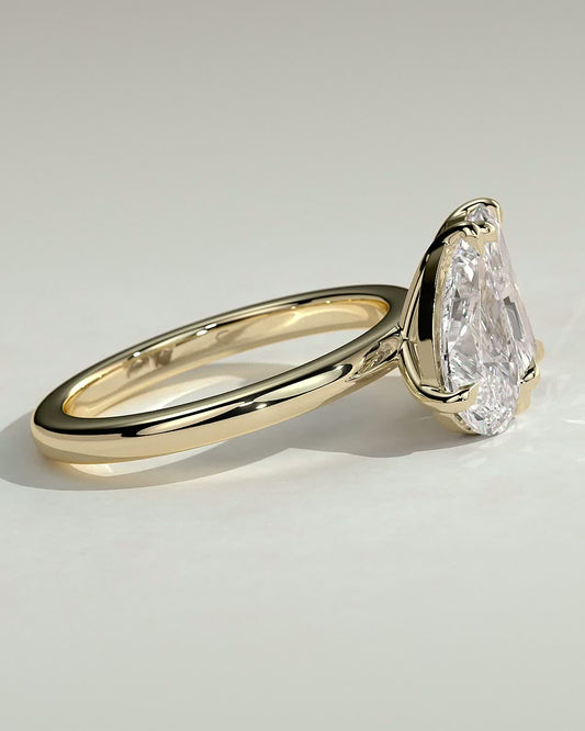 Round Halo, Pave & Split Shank Engagement Ring – 1.93 CT Lab Grown Diamond