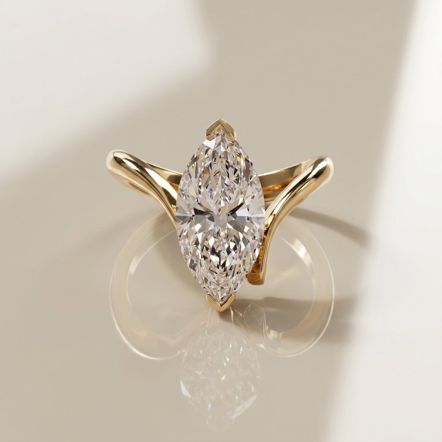 Oval Solitaire Engagement Ring – 2 CT Moissanite Diamond