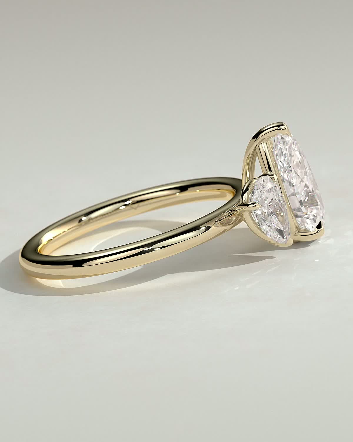 Round Halo, Pave & Split Shank Engagement Ring – 1.93 CT Lab Grown Diamond