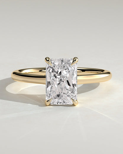 Radiant Solitaire Engagement Ring – 2 CT Lab Grown Diamond