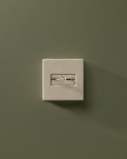 Radiant Solitaire Engagement Ring – 2 CT Lab Grown Diamond