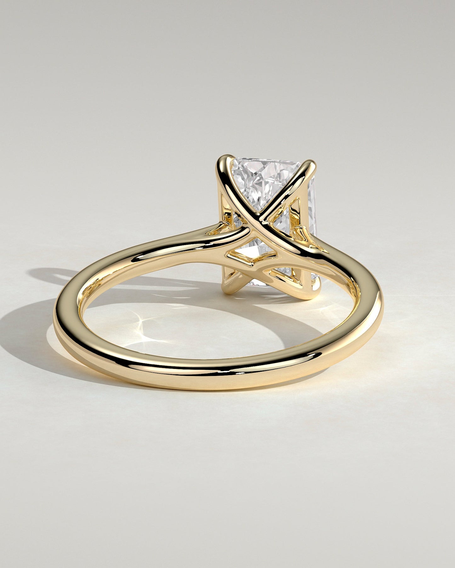 Radiant Solitaire Engagement Ring – 2 CT Lab Grown Diamond