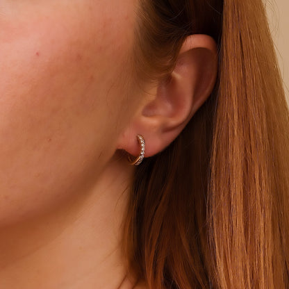 1.0 CT Round Bezel Solitaire Lab Grown Diamond Earrings