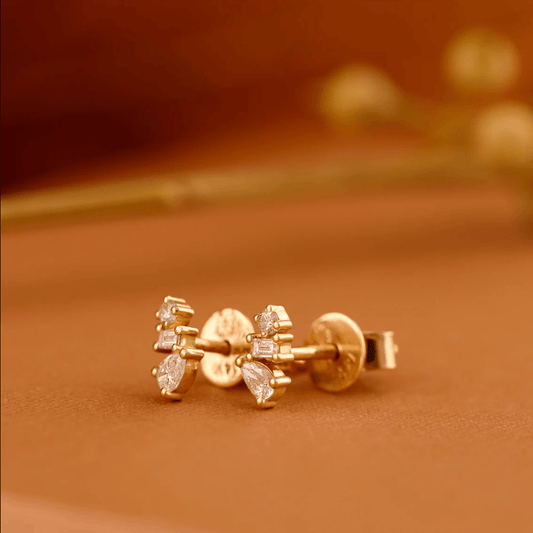 1.0 CT Round Bezel Solitaire Lab Grown Diamond Earrings