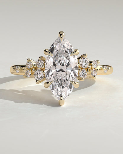 Round Halo, Pave & Split Shank Engagement Ring – 1.93 CT Lab Grown Diamond