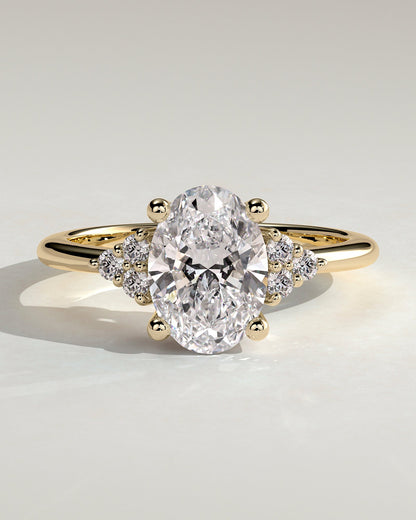 Round Halo, Pave & Split Shank Engagement Ring – 1.93 CT Lab Grown Diamond