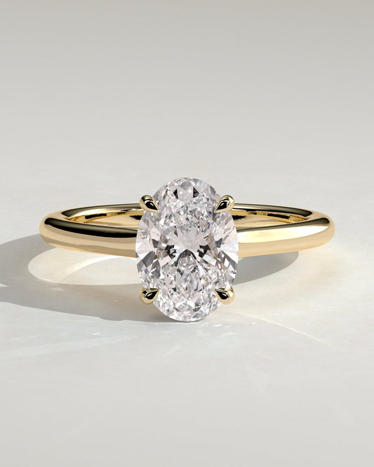 Round Halo, Pave & Split Shank Engagement Ring – 1.93 CT Lab Grown Diamond