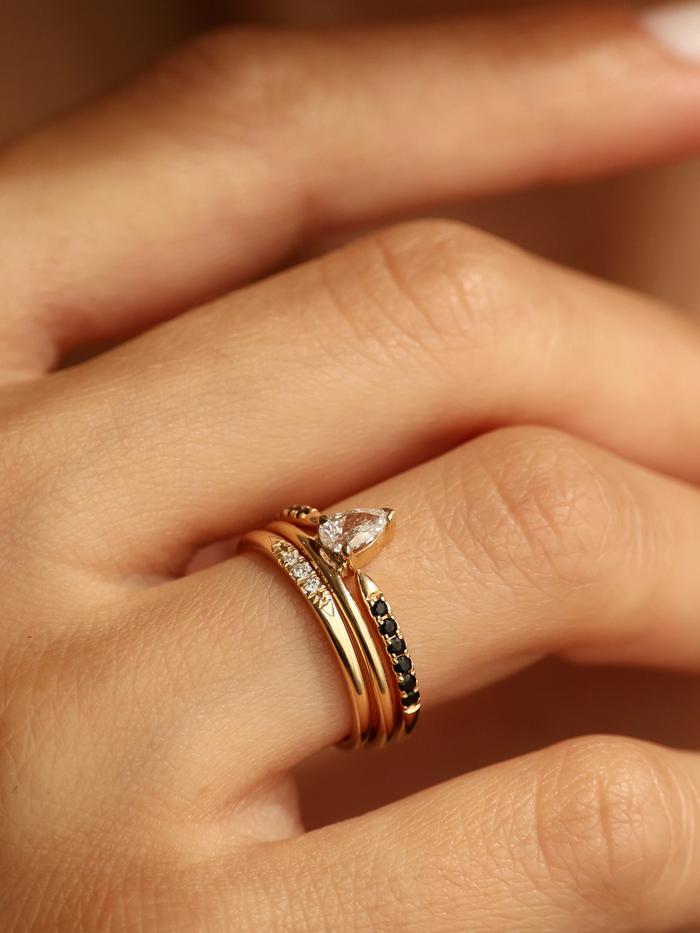 Marquise Cut Cluster Styled Lab Grown Diamond Engagement Ring