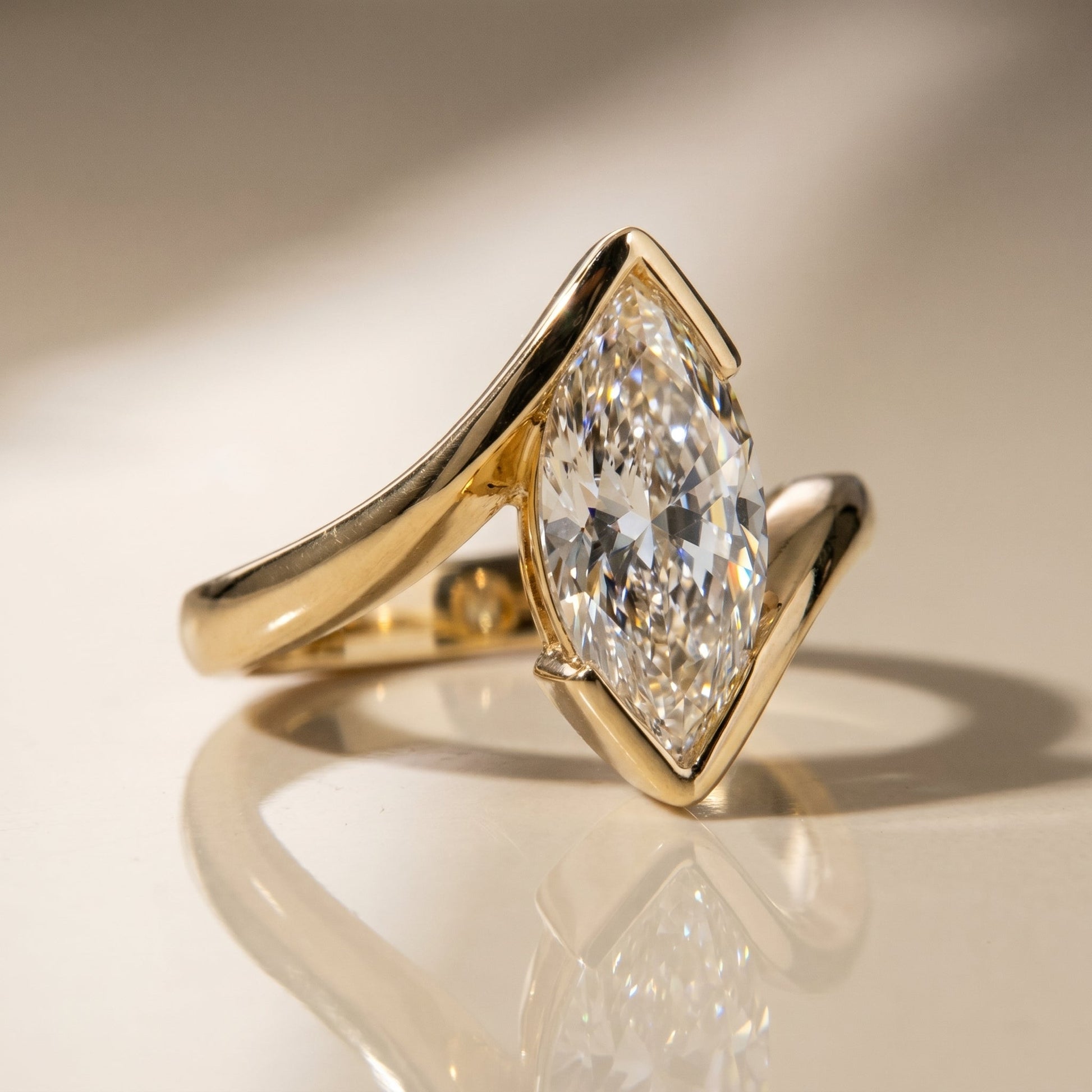 Oval Solitaire Engagement Ring – 2 CT Moissanite Diamond