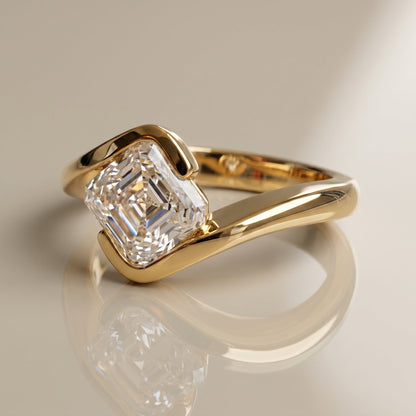 Oval Solitaire Engagement Ring – 2 CT Lab Grown Diamond