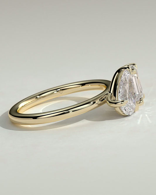 Round Halo, Pave & Split Shank Engagement Ring – 1.93 CT Lab Grown Diamond