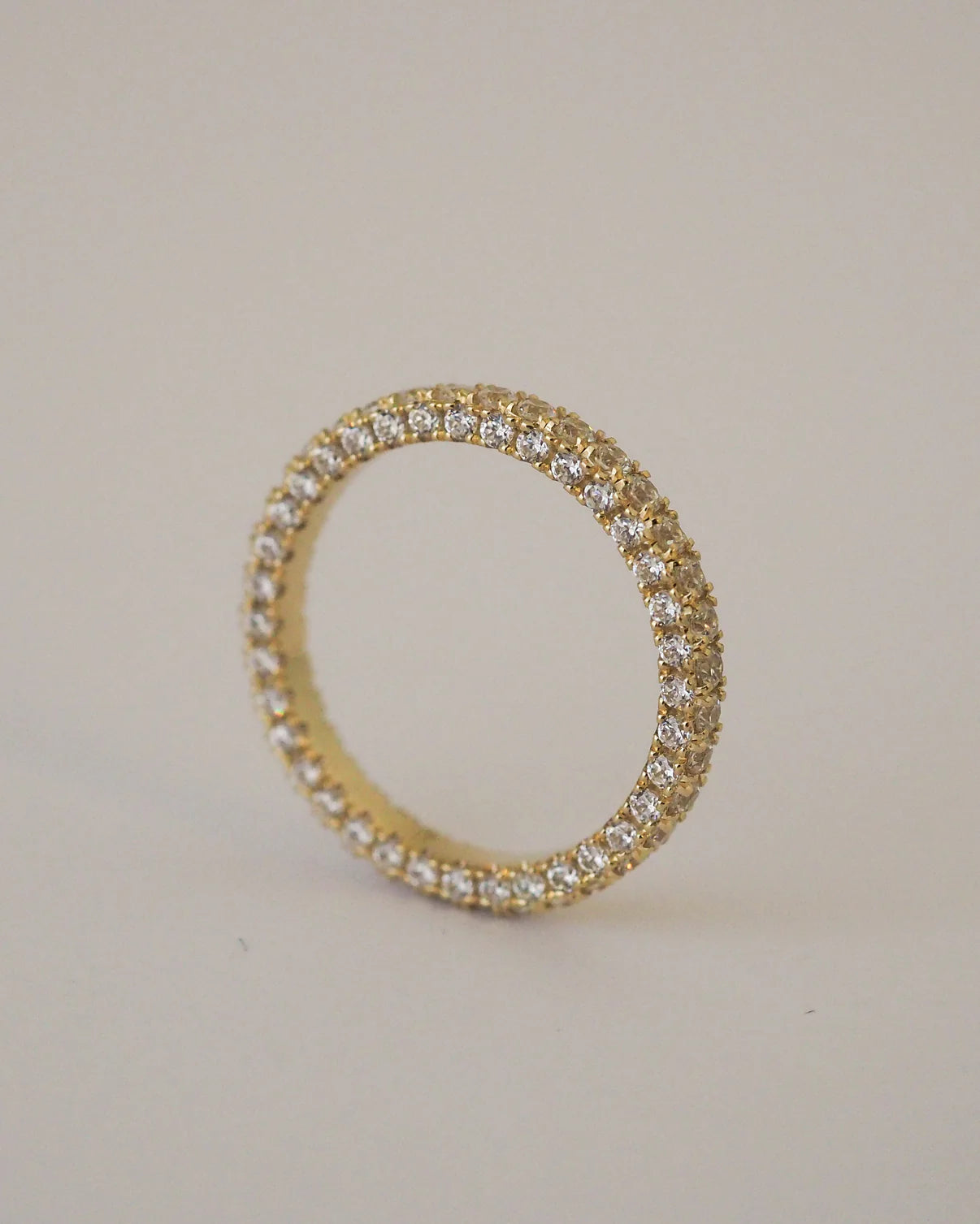 1.08 TCW Round Twisted Moissanite Wedding Band