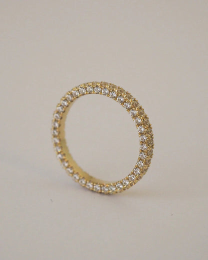 1.08 TCW Round Twisted Moissanite Wedding Band