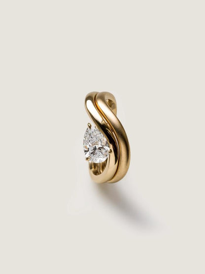 Marquise Cut Cluster Styled Lab Grown Diamond Engagement Ring