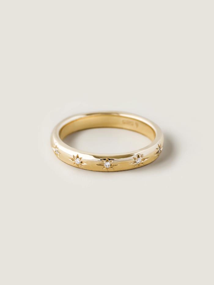 Marquise Cut Cluster Styled Lab Grown Wedding Band
