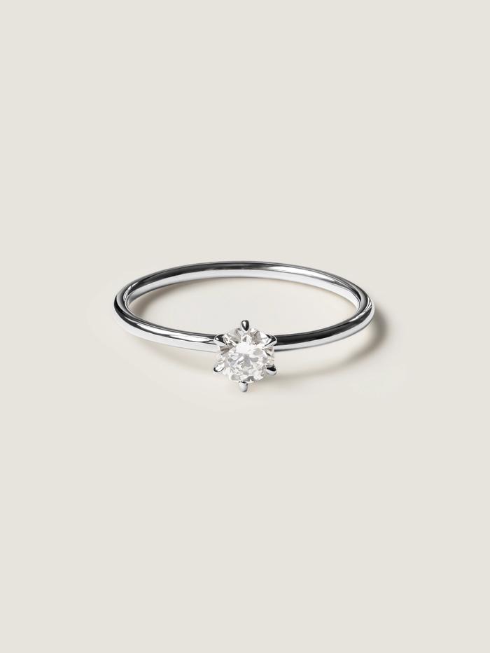 Marquise Cut Cluster Styled Lab Grown Diamond Engagement Ring