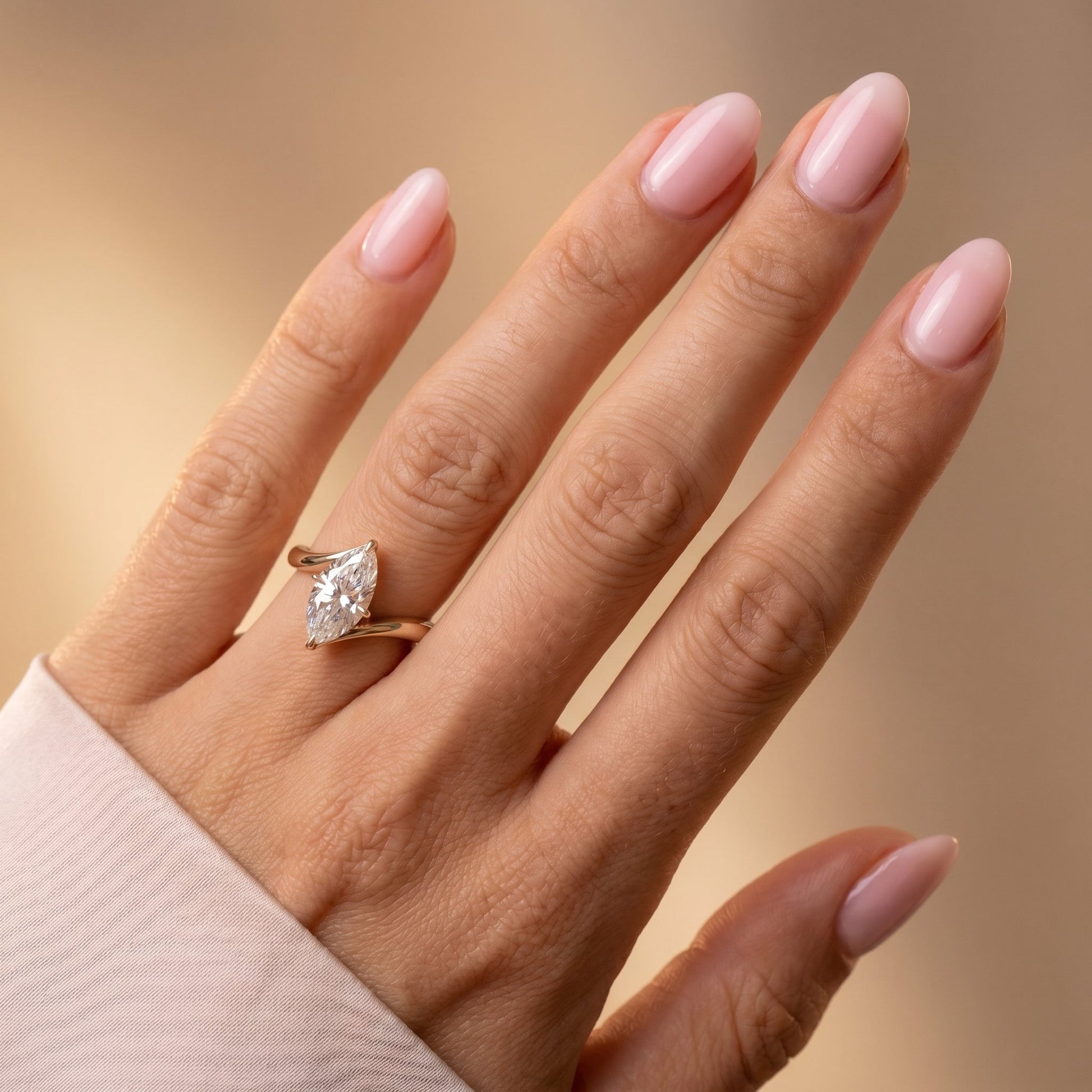 Oval Solitaire Engagement Ring – 2 CT Lab Grown Diamond