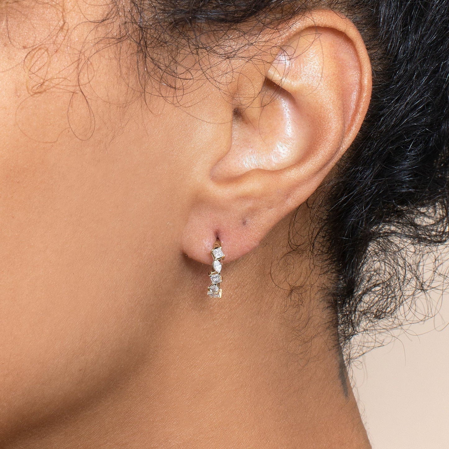 1.0 CT Round Bezel Solitaire Lab Grown Diamond Earrings