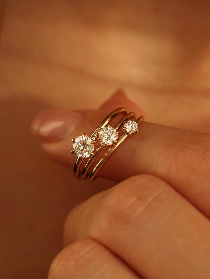 Marquise Cut Cluster Styled Lab Grown Diamond Engagement Ring