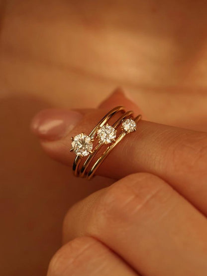 Marquise Cut Cluster Styled Lab Grown Diamond Engagement Ring