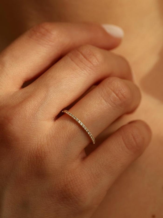 Marquise Cut Cluster Styled Lab Grown Wedding Band