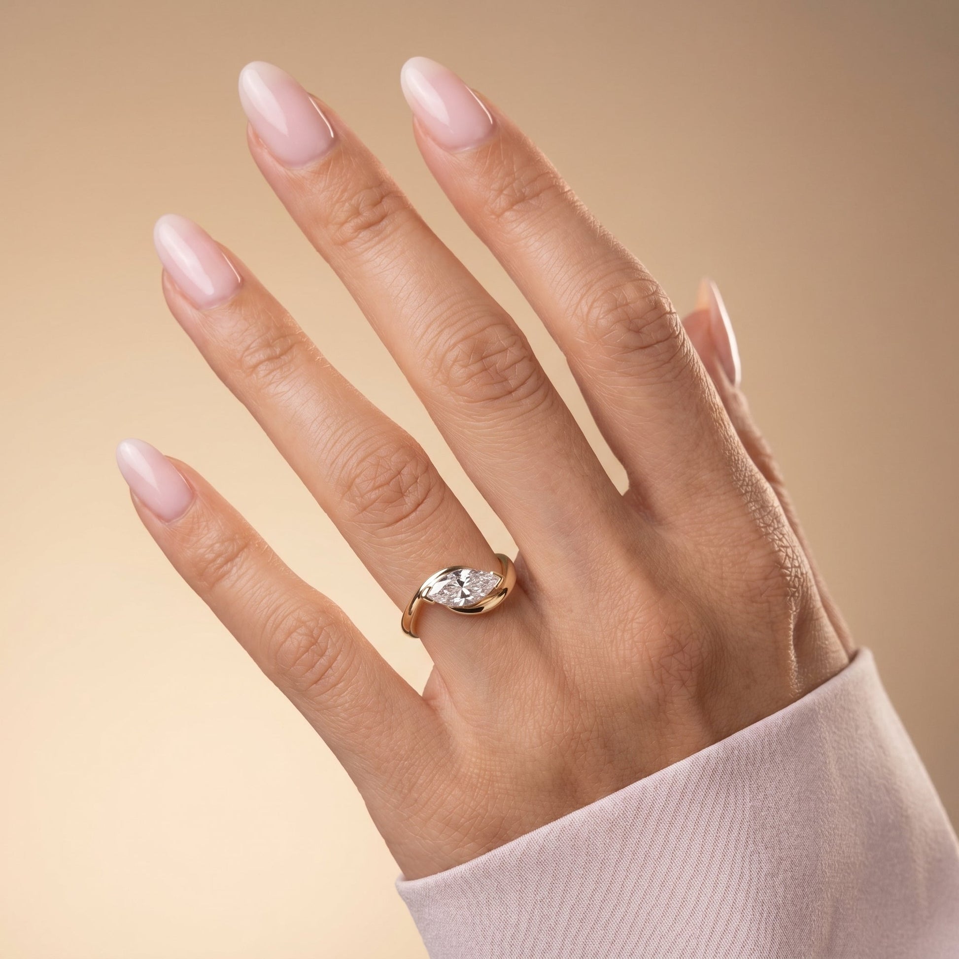 Oval Solitaire Engagement Ring – 2 CT Moissanite Diamond