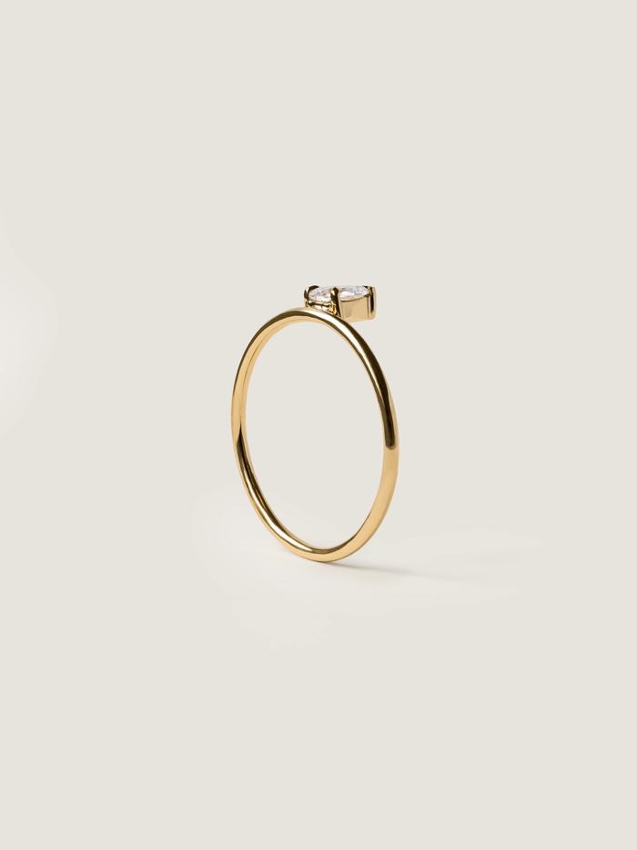 Marquise Cut Cluster Styled Lab Grown Diamond Engagement Ring