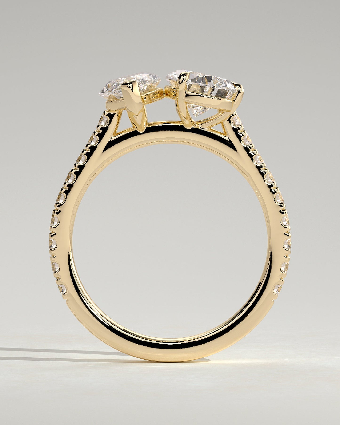 Round Halo, Pave & Split Shank Engagement Ring – 1.93 CT Lab Grown Diamond